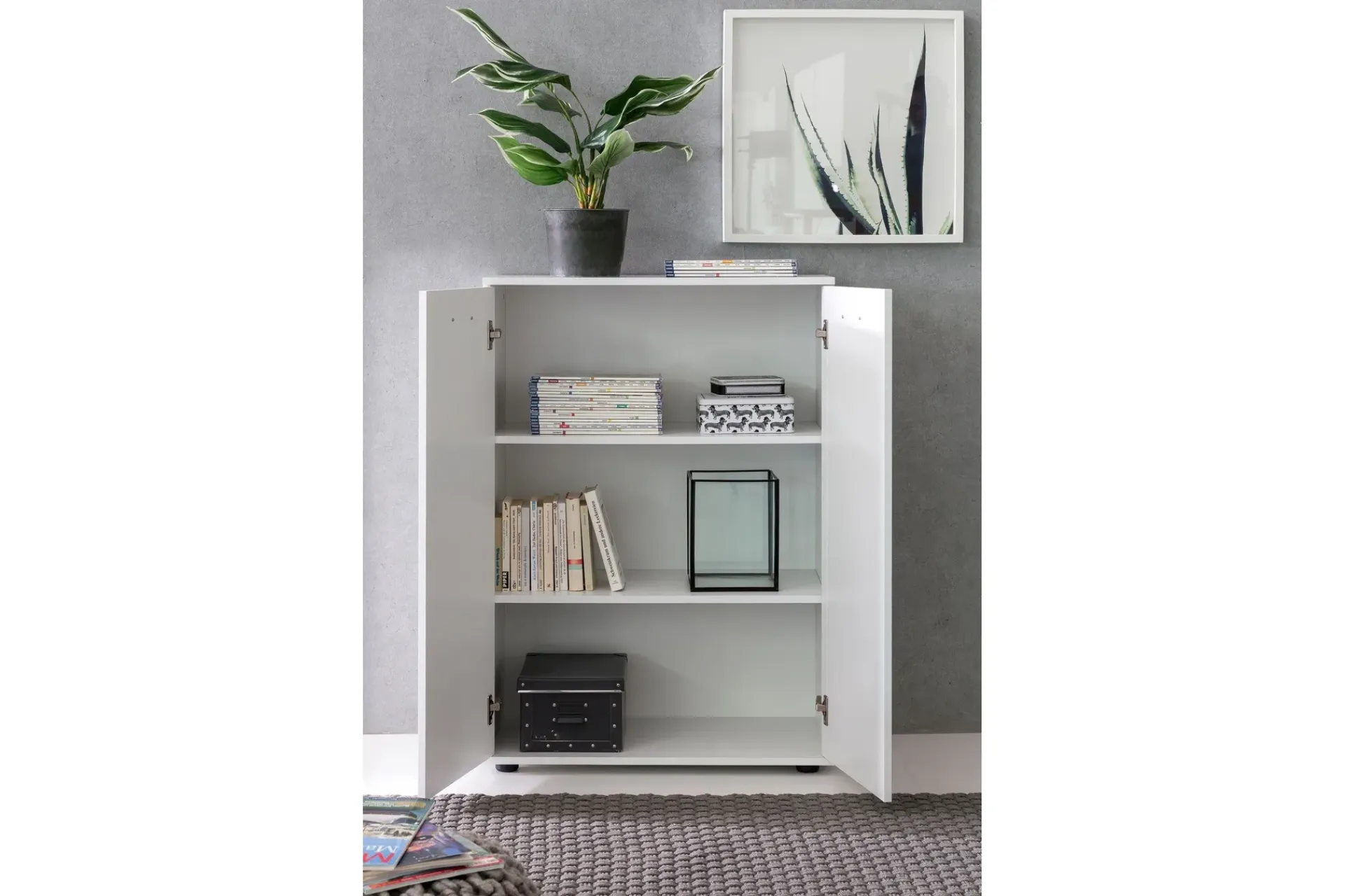 Wohnling Kommode|Entrekommode-Pinuelas Kommode 71x35 cm Hvit