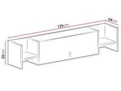 Planeta Vegghylle 25 cm med Dør