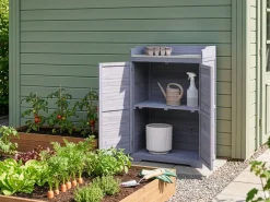 Dyrking|Drivhus-Plantebenk Tereville grantre 45x67 cm Grå/hvit