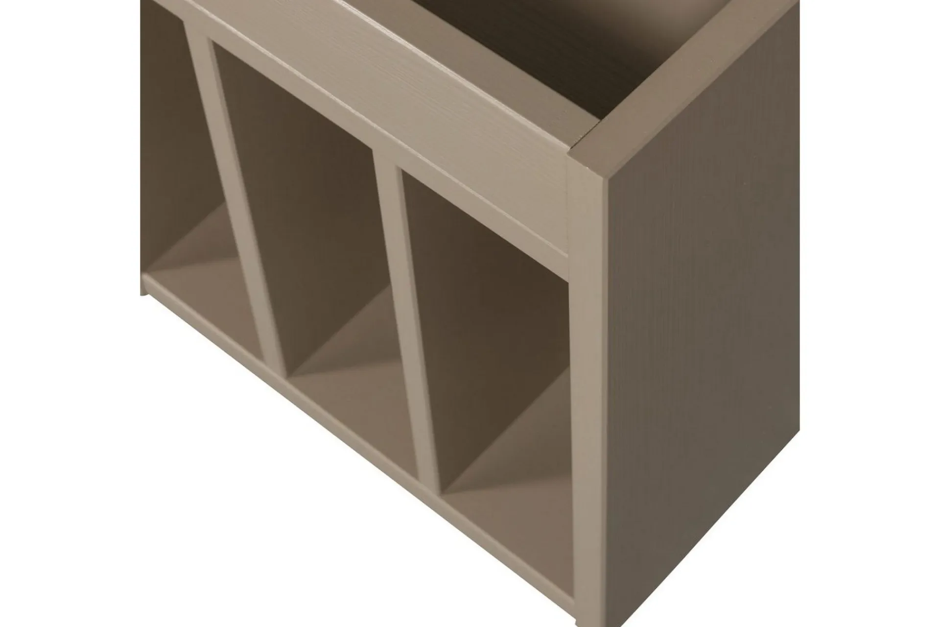 WOOOD Cd-Hylle & Dvd-Hylle-Plateskap Turner Beige