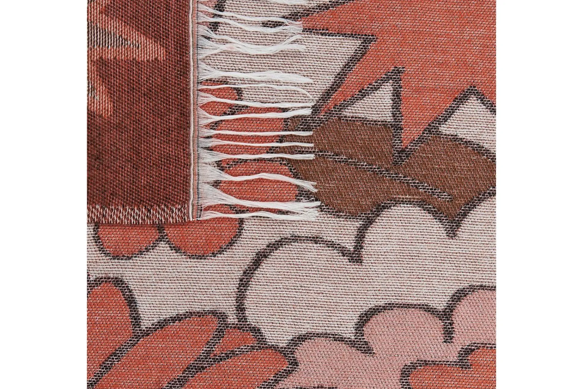 Tepper & Pledd-Pledd Darau Flerfarget,Brun,Beige,Lyserød