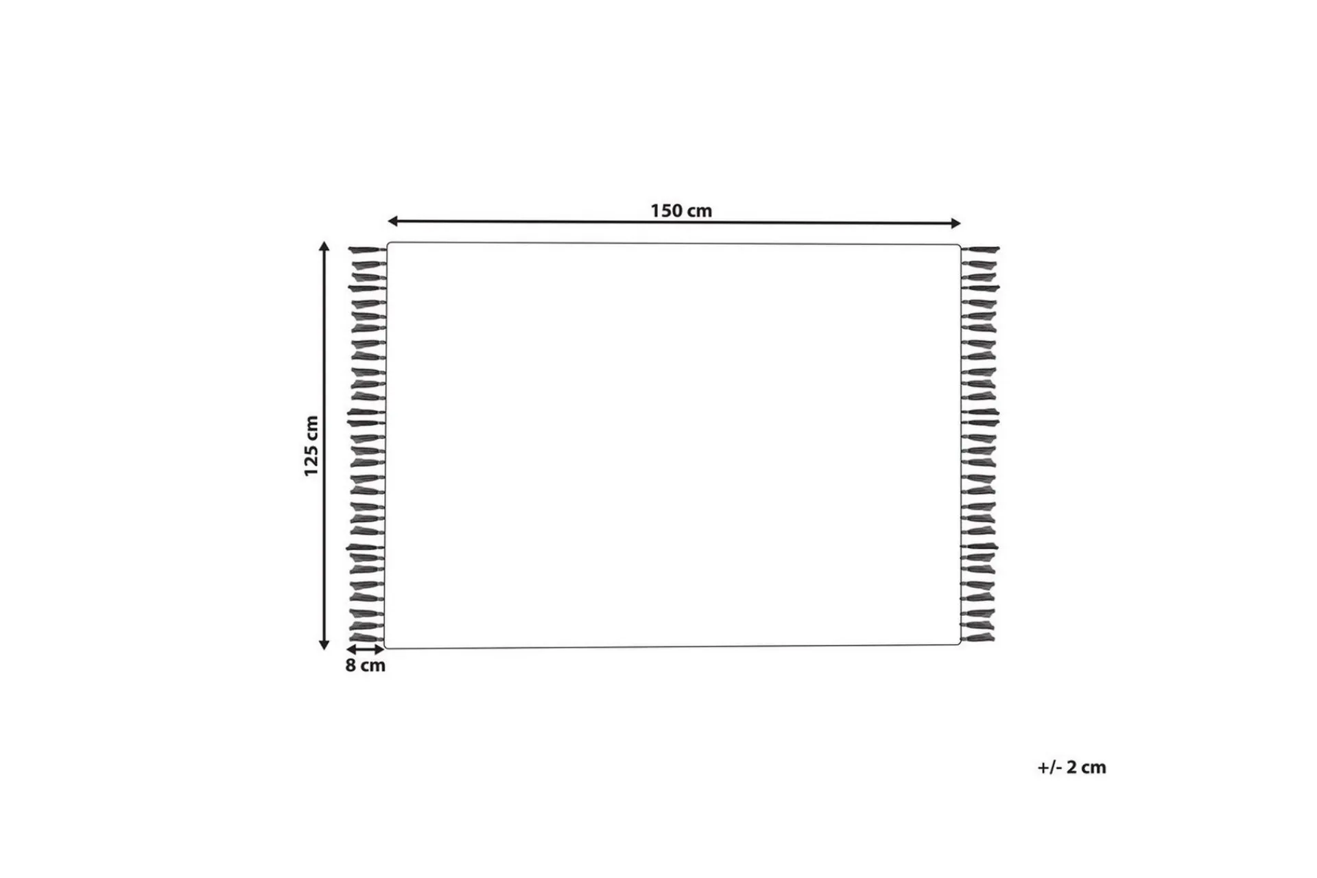 Tepper & Pledd-Pledd Malu 125x150 cm Beige