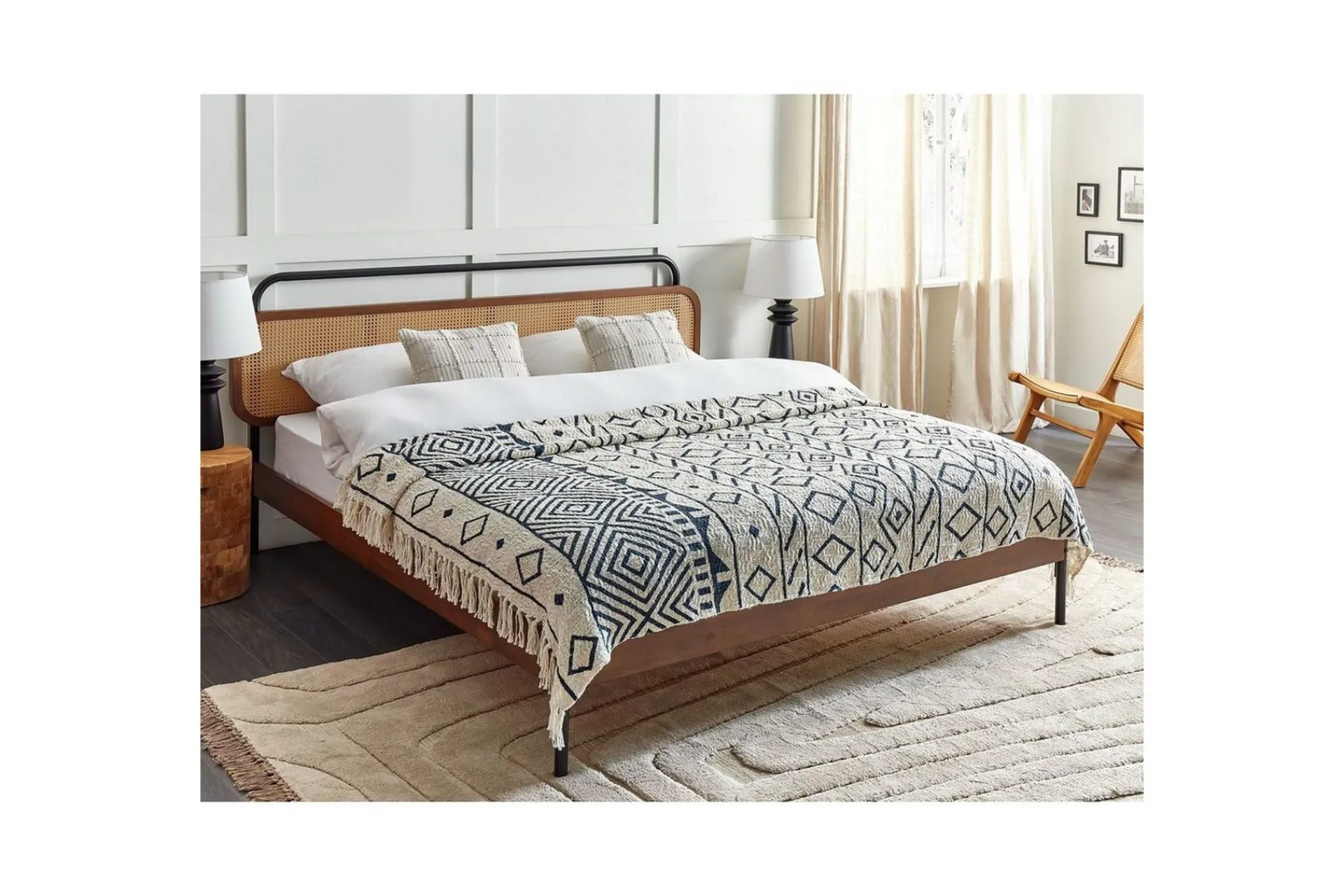 Tepper & Pledd-Pledd Najuy 200x220 cm Beige,Blå