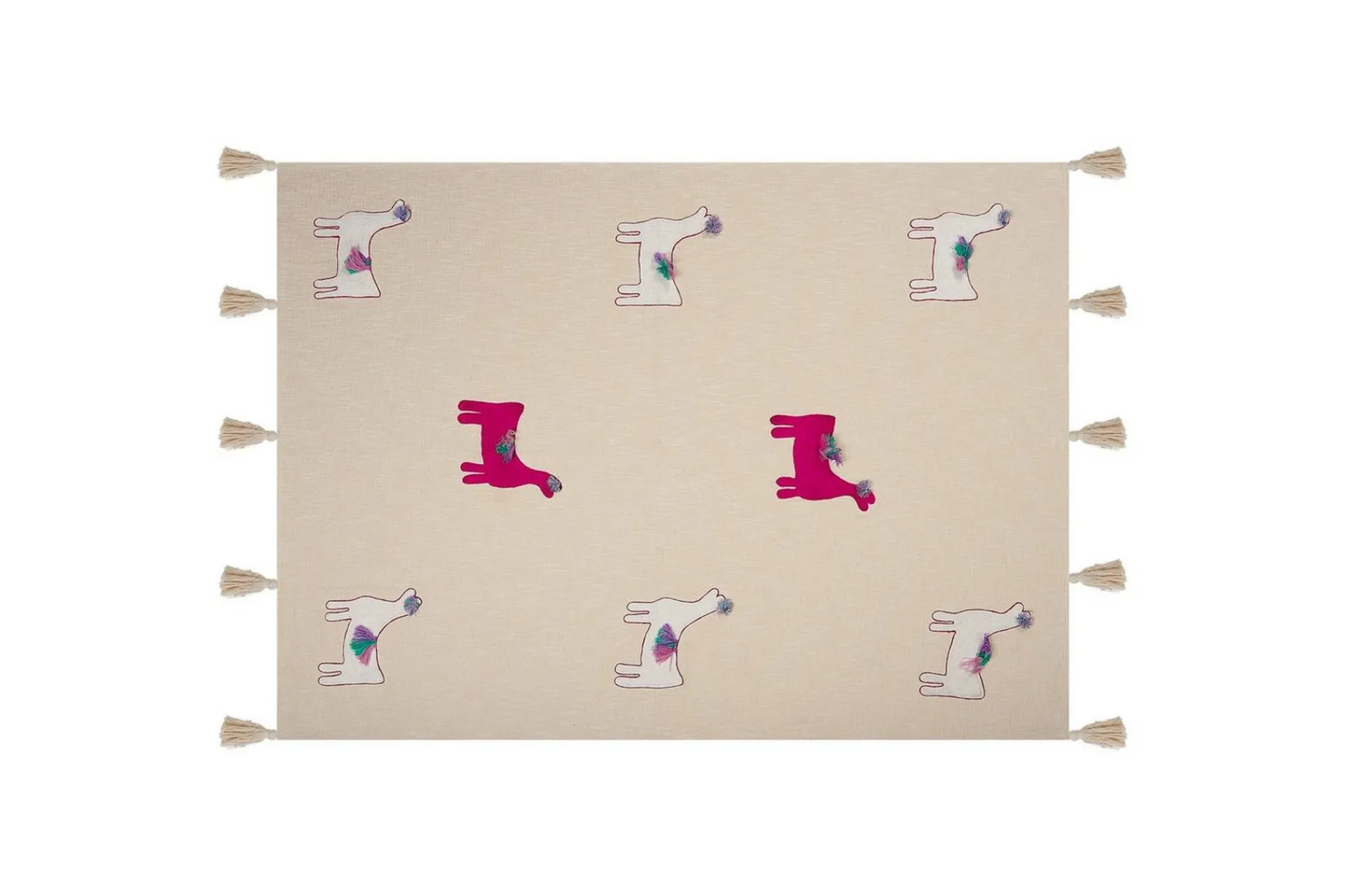 Tepper & Pledd-Pledd Nandyal Beige,Hvit,Lyserød