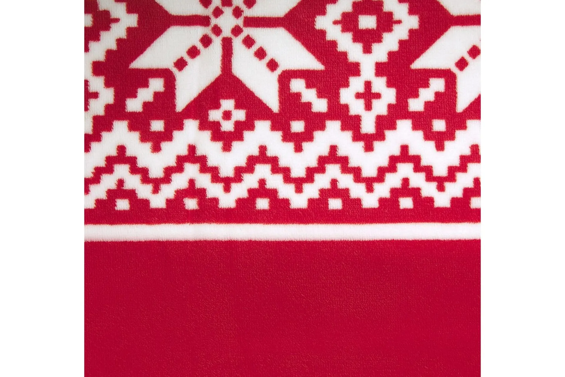 Tepper & Pledd|Julepynt & Juledekorasjon-Pledd Vantaa Rød,Hvit