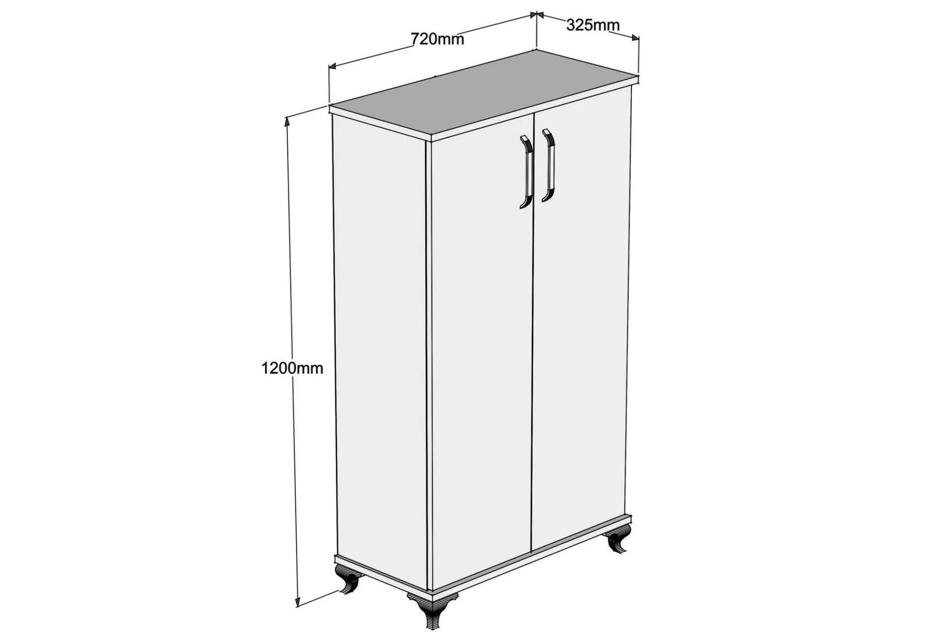 Plomer Skoskap 72 cm