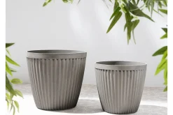 Kompost|Tilbehør Utendørs-Poka Krukke 44 cm Grey