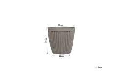 Kompost|Tilbehør Utendørs-Poka Krukke 44 cm Grey