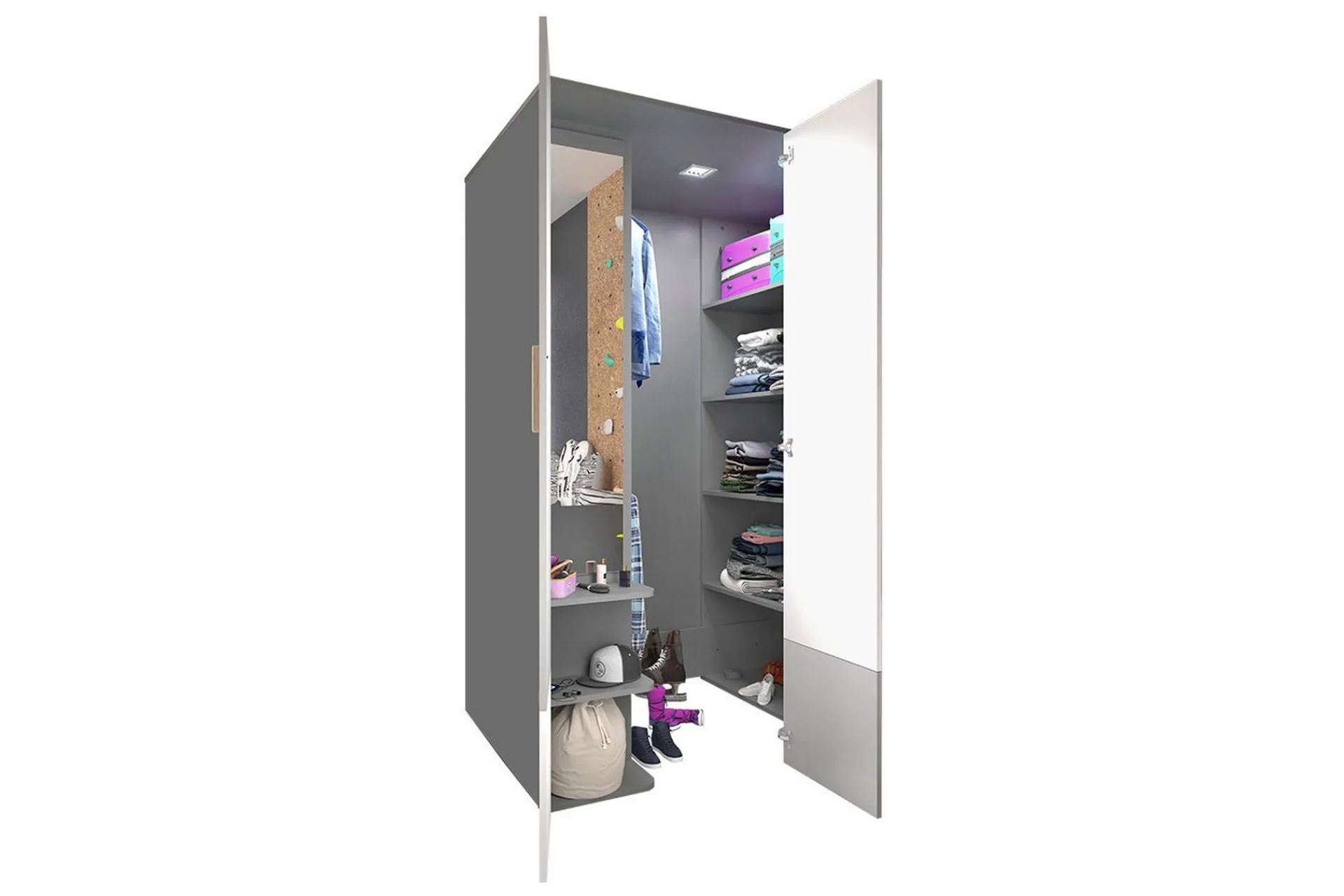 Pok Garderobe 130x93x193 cm