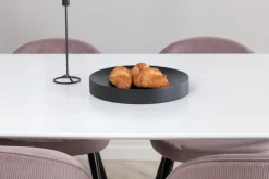 Venture Home Polar Spisegruppe 240 cm Rektangulær med 6 Velvet Stoler