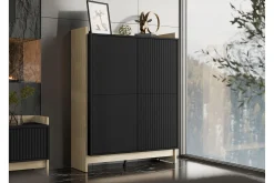 Kommode|Entrekommode-Polina Kommode 100 cm Brun,Svart