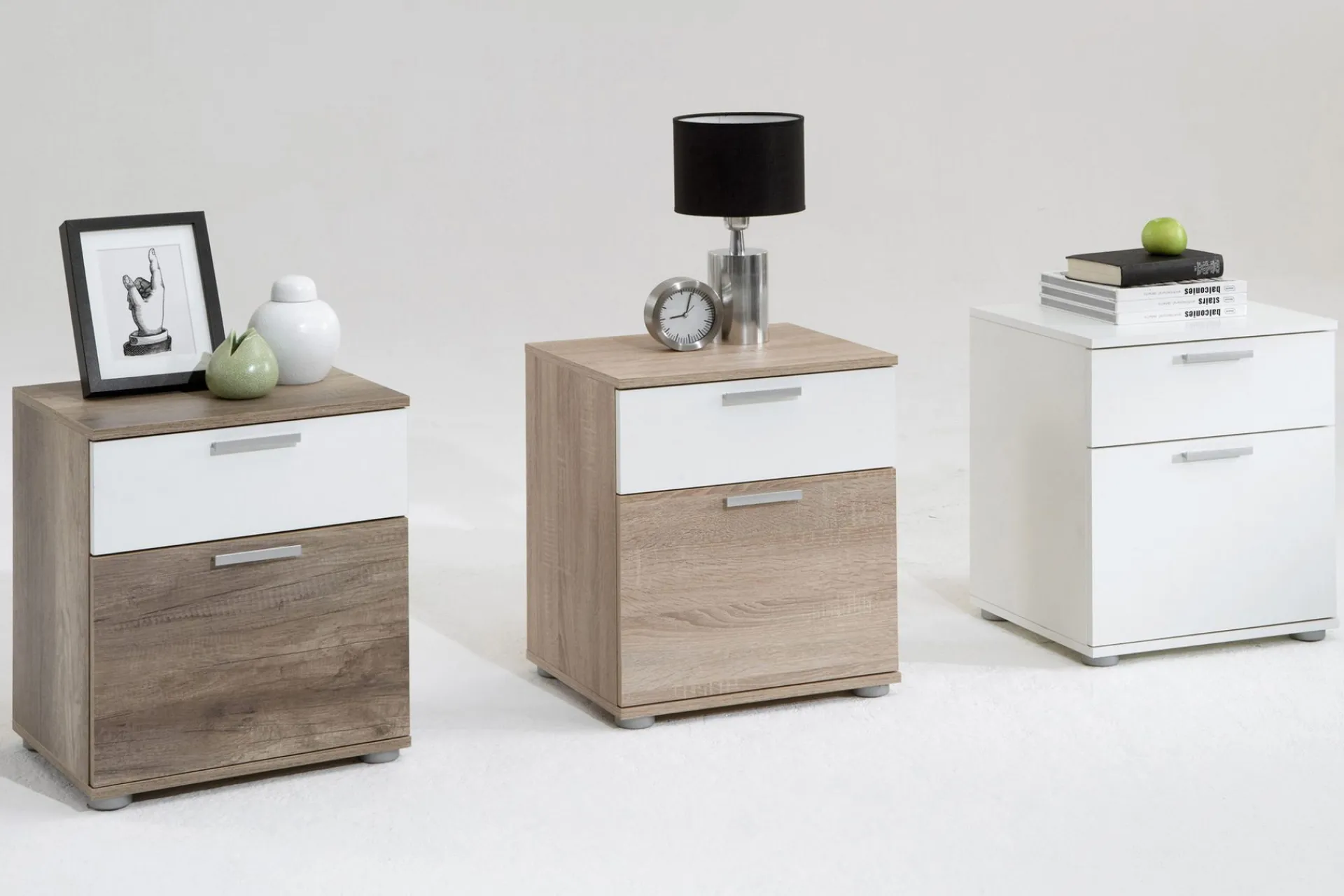 Scandinavian Choice Polyxo Nattbord 38 cm med Oppbevaring 2 Skuffer