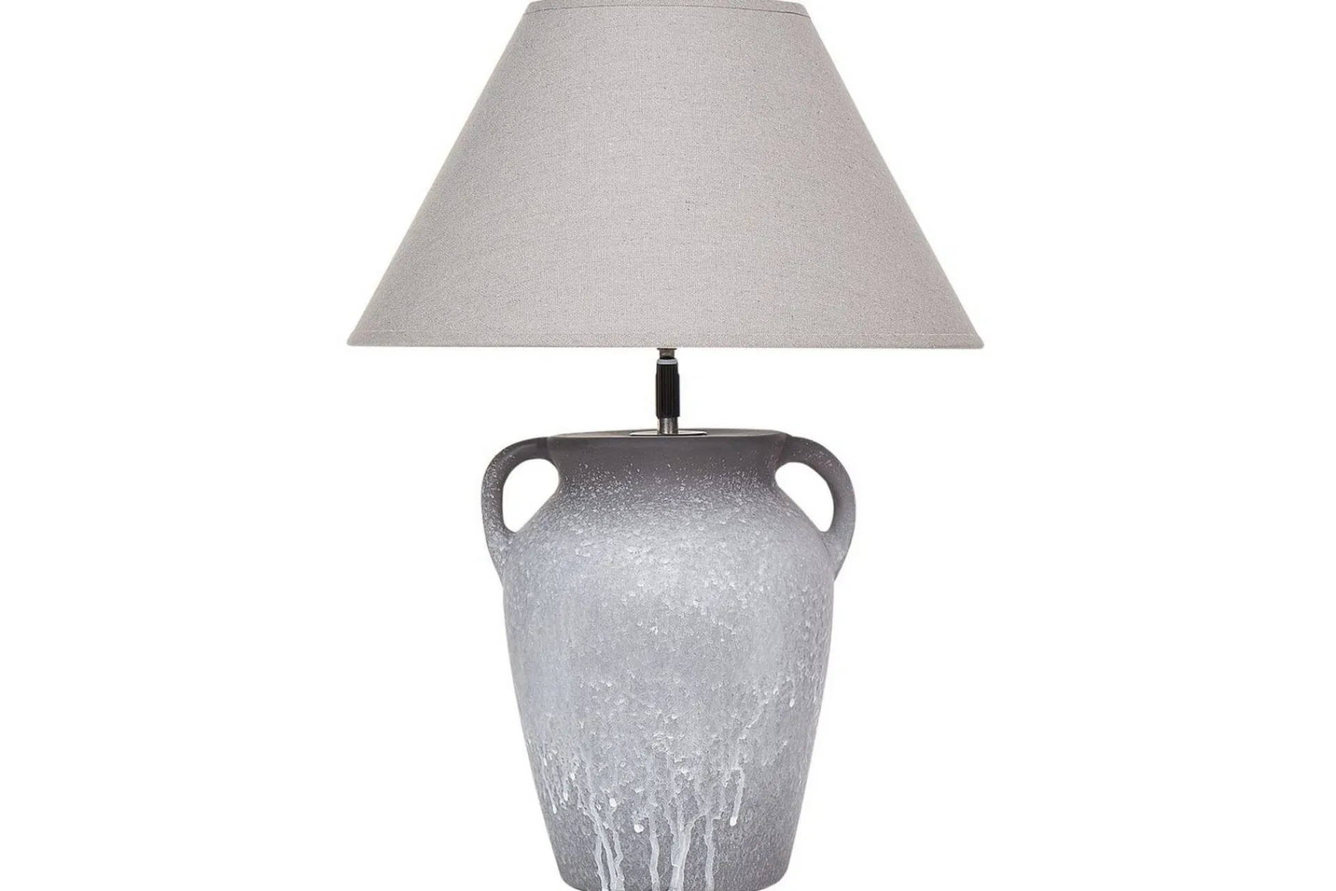 Nattbordslampe|Bordlampe-Ponze Bordlampe 49 cm E27 Grey