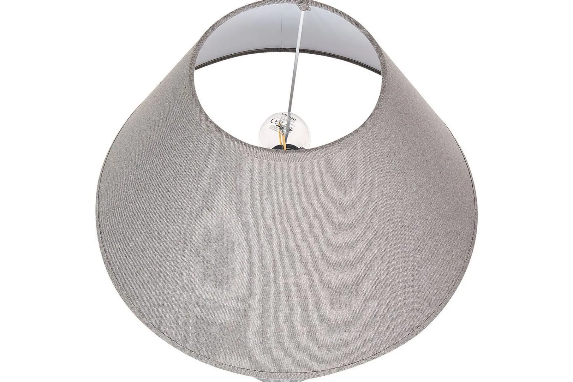 Nattbordslampe|Bordlampe-Ponze Bordlampe 49 cm E27 Grey