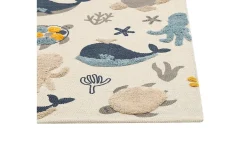 Moderne Tepper-Porsea Bomullsteppe 80x150 cm Beige