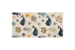 Moderne Tepper-Porsea Bomullsteppe 80x150 cm Beige