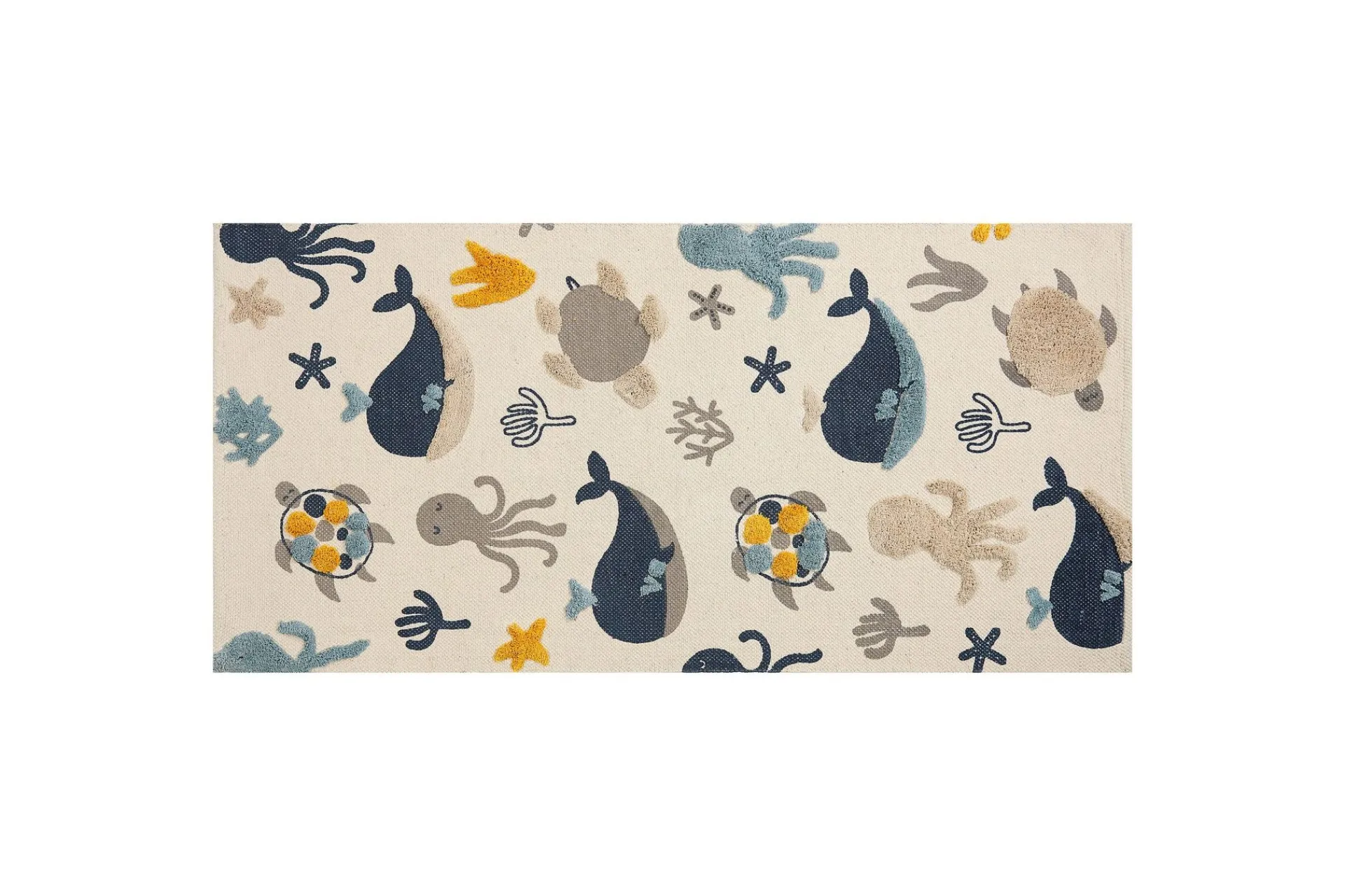 Moderne Tepper-Porsea Bomullsteppe 80x150 cm Beige