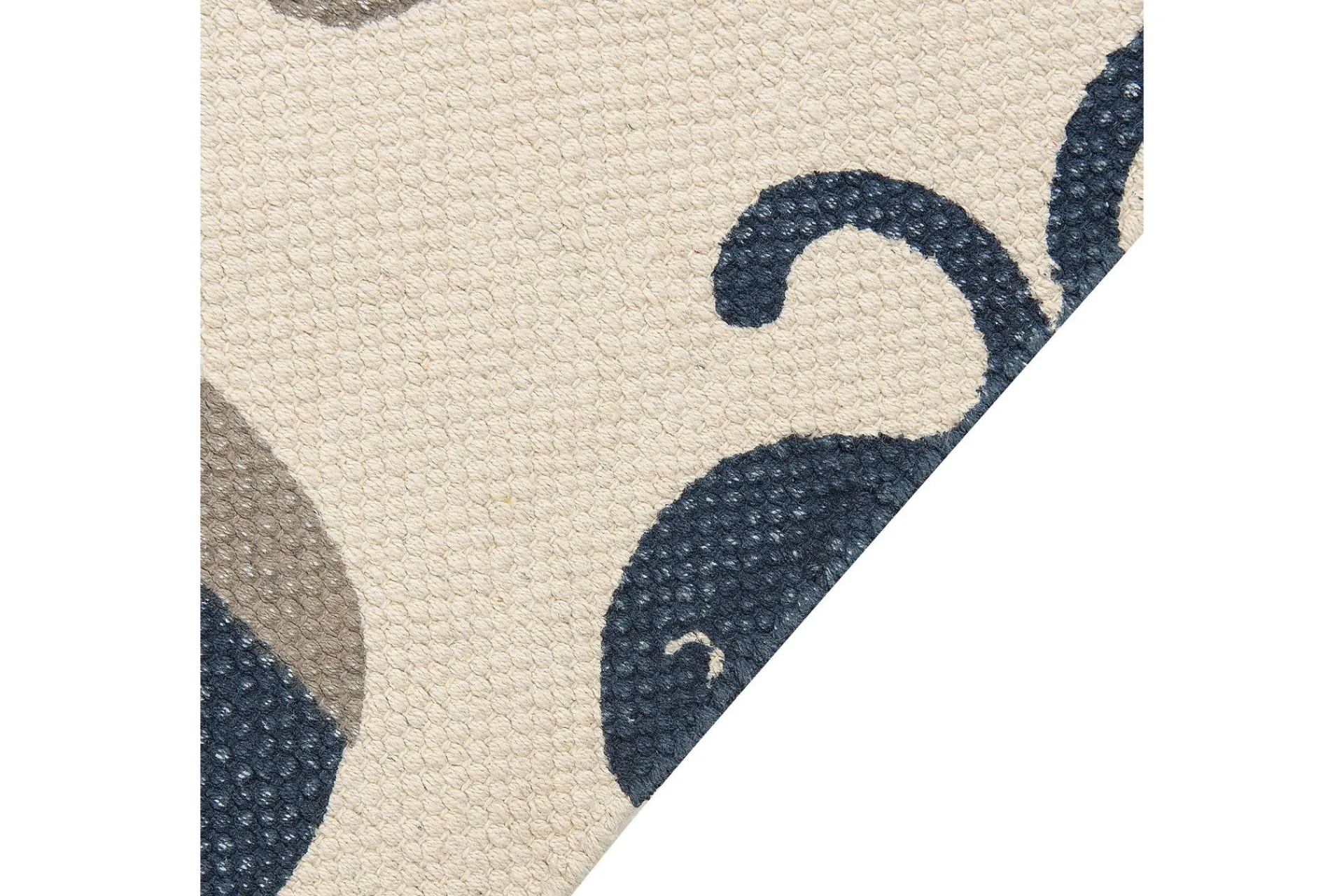 Moderne Tepper-Porsea Bomullsteppe 80x150 cm Beige