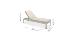 Lifestyle Garden Portals Solseng med Pute 189 cm