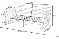 Lounge Sofa|Lounge Sofa-Portici Sofa 210 cm Mørkebrun