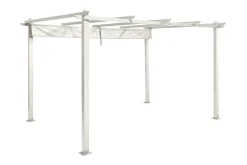 Comfort Garden Markiser|Paviljonger-Porto stor pergola 4x3 m i aluminium med tak Hvit