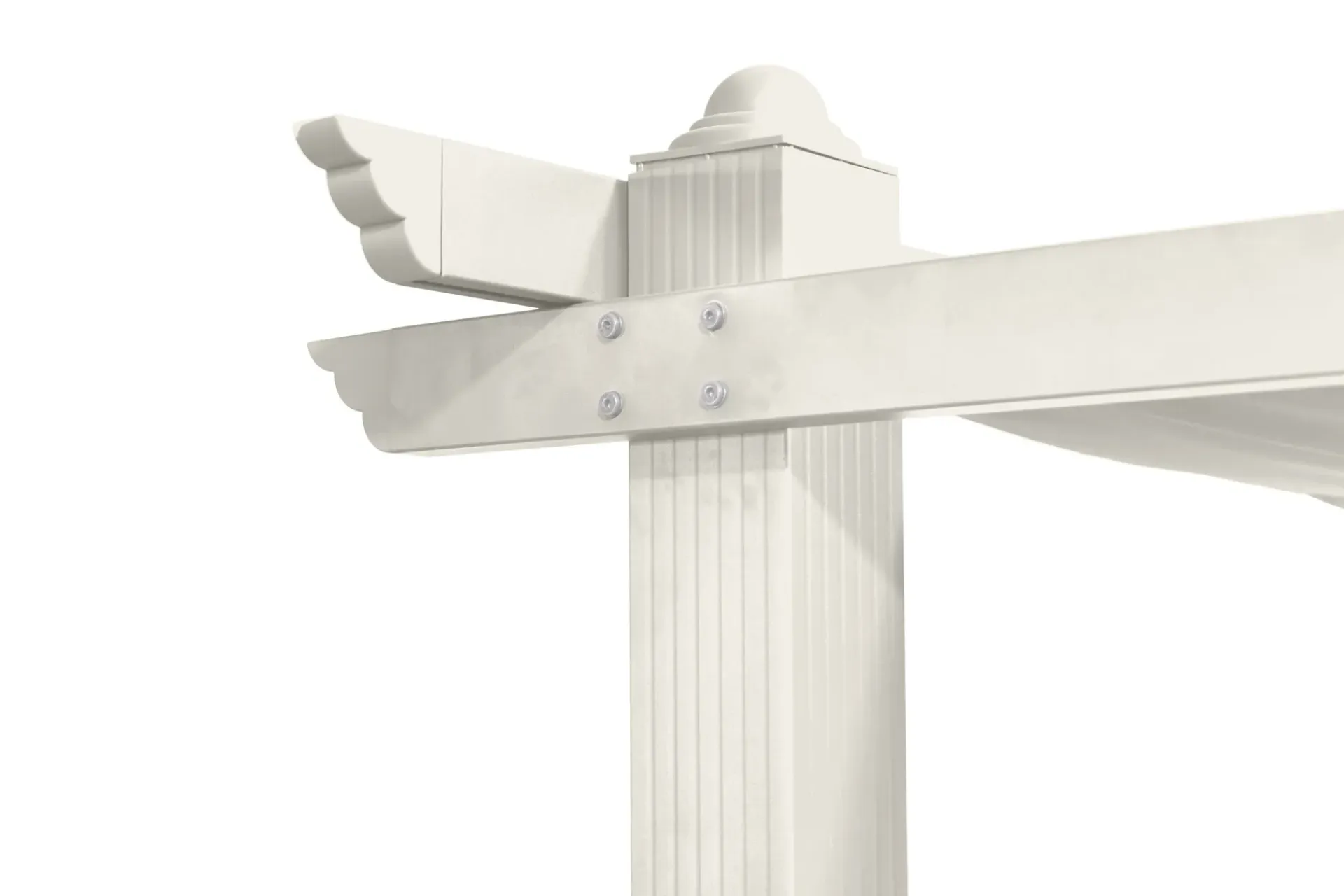 Comfort Garden Markiser|Paviljonger-Porto stor pergola 4x3 m i aluminium med tak Hvit