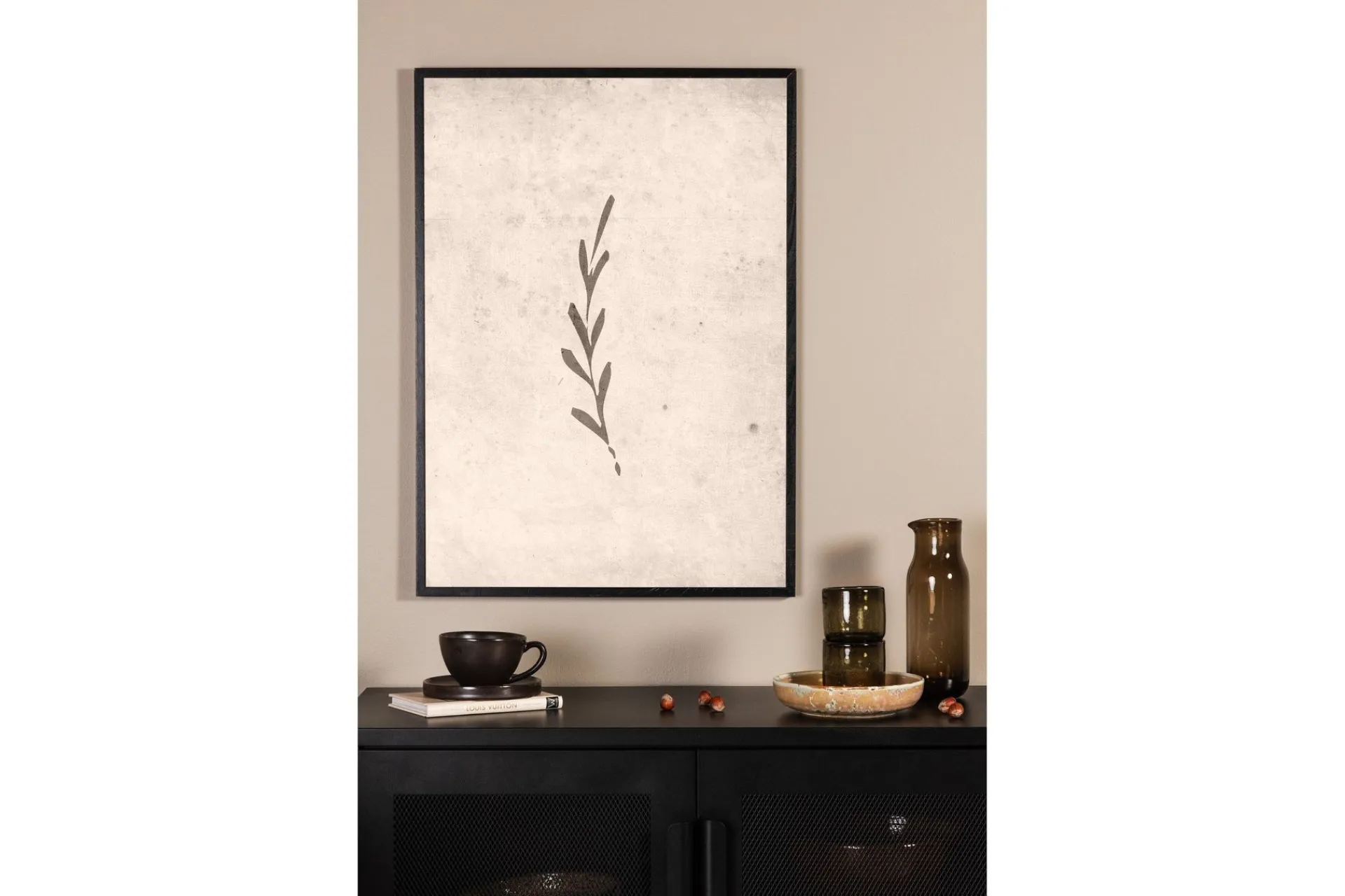Venture Home Posters|Posters-Poster Autumn leaf 30x40 cm Beige