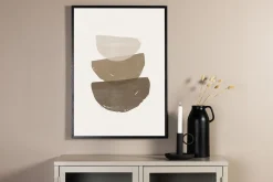 Venture Home Posters|Posters-Poster Brush strokes 21x30 cm Beige