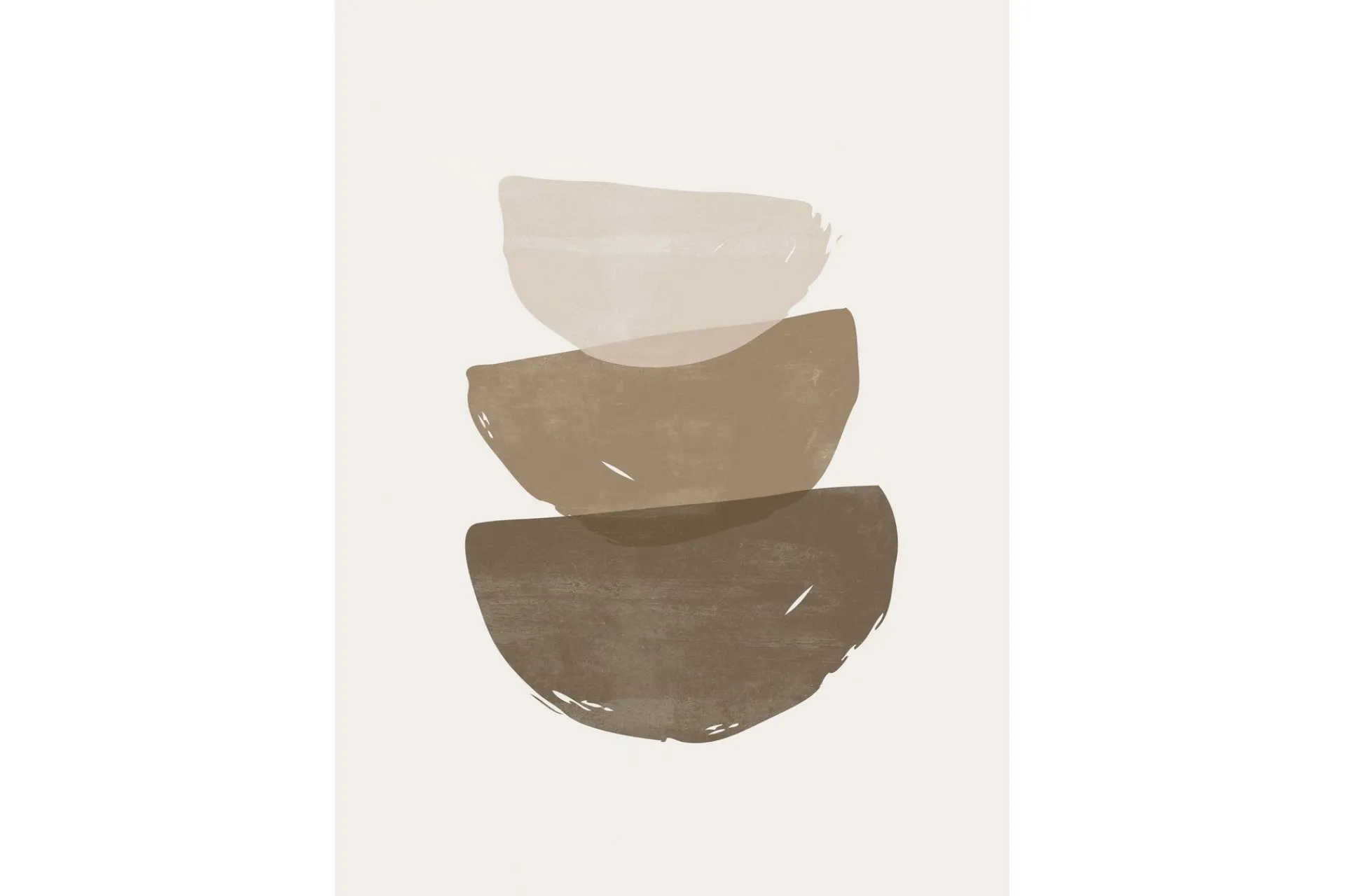 Venture Home Posters|Posters-Poster Brush strokes 50x70 cm Beige