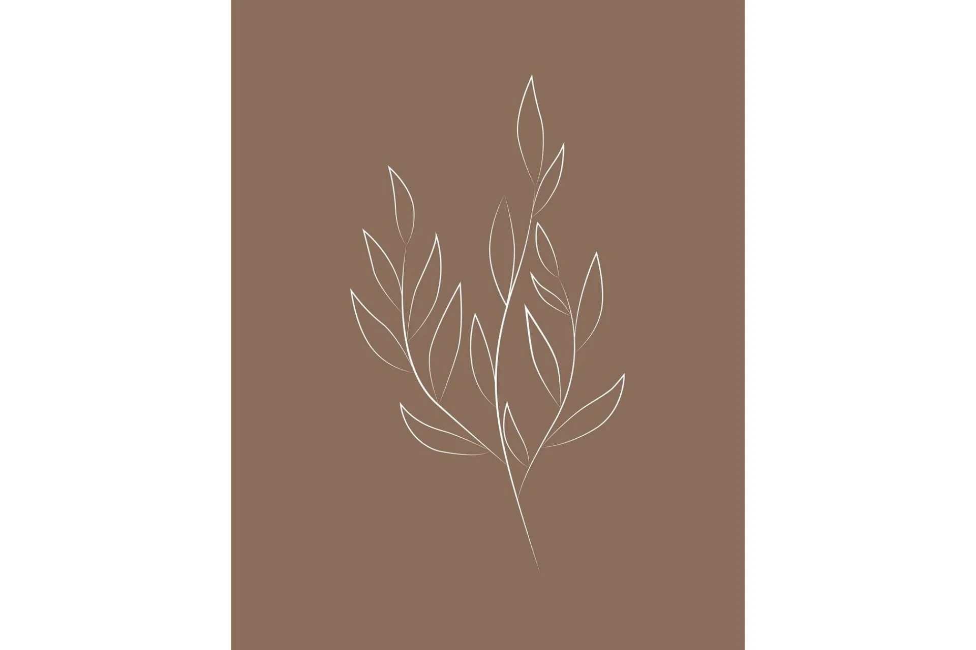 Venture Home Poster Drawed leaf 30x40 cm