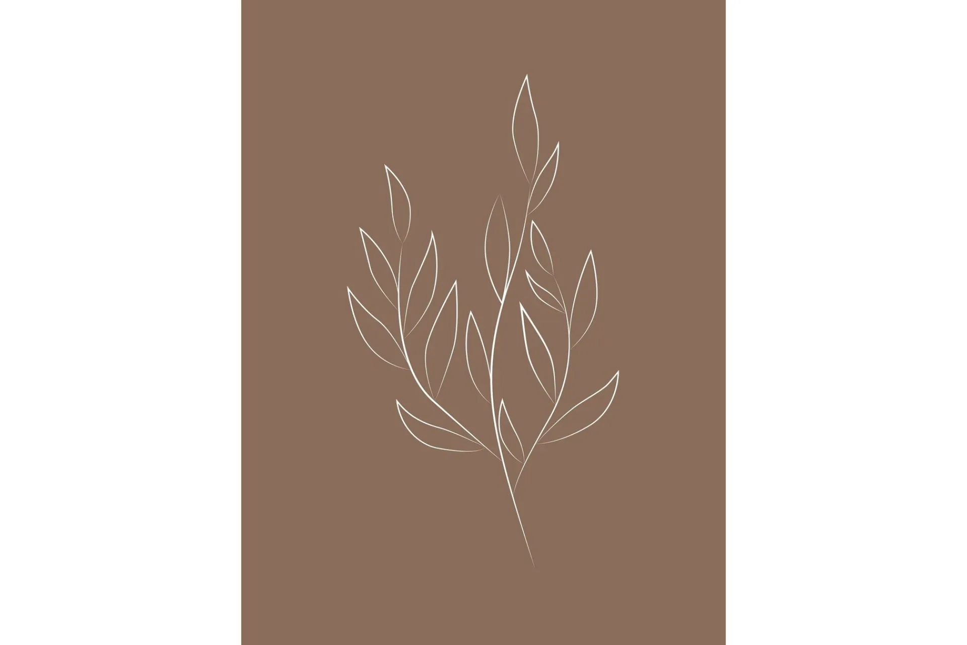 Venture Home Poster Drawed leaf 50x70 cm