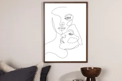 Venture Home Posters|Posters-Poster Faces 70x100 cm Svart/Hvit