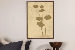 Venture Home Posters|Posters-Poster Flower art 50x70 cm Beige