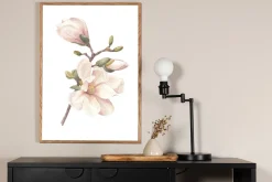 Venture Home Posters|Posters-Poster Hand made 70x100 cm Rosa/Hvit