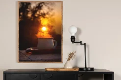 Venture Home Posters|Posters-Poster Morning coffee 70x100 cm Oransje/Svart