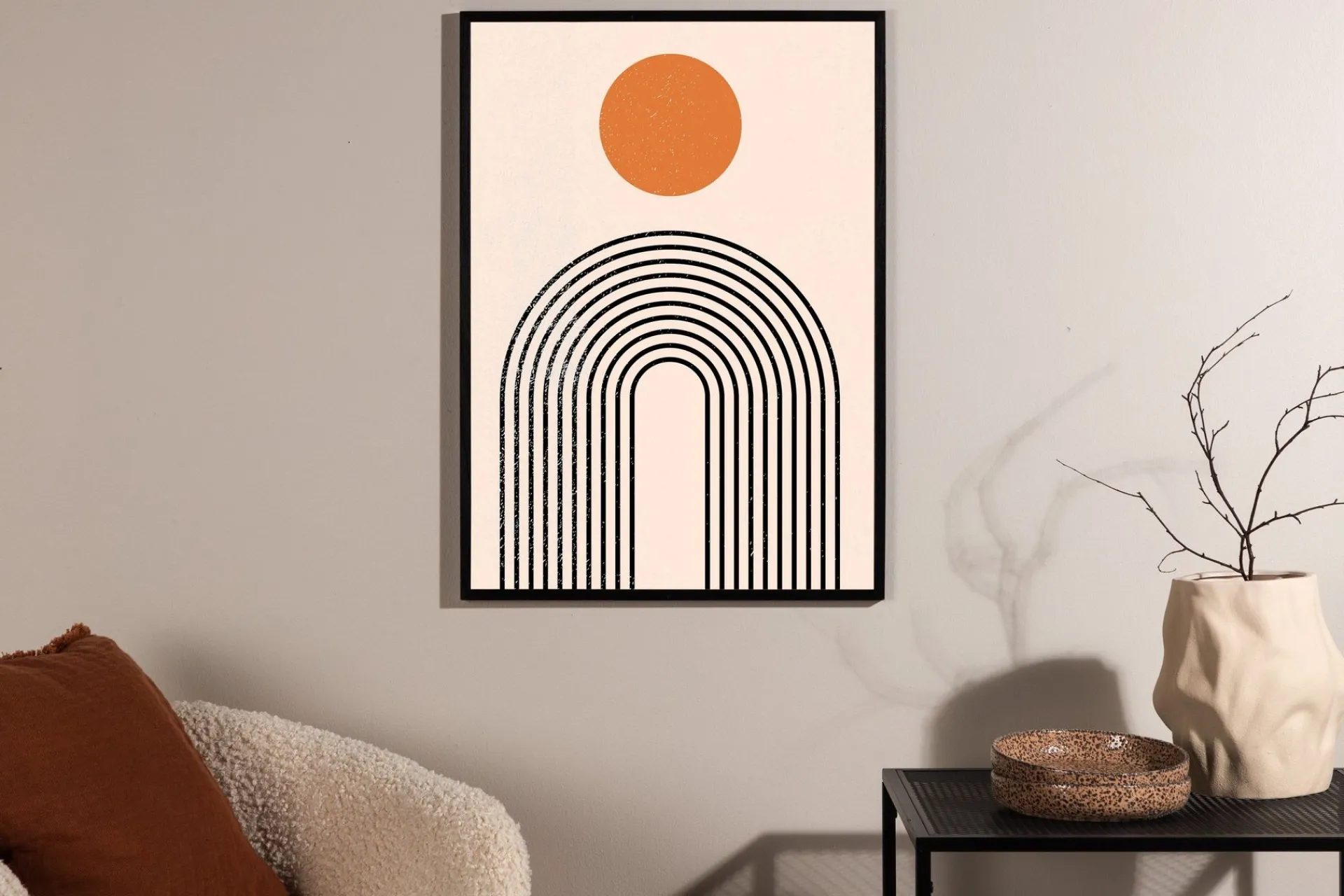 Venture Home Posters|Posters-Poster Tempel 30x40 cm Beige
