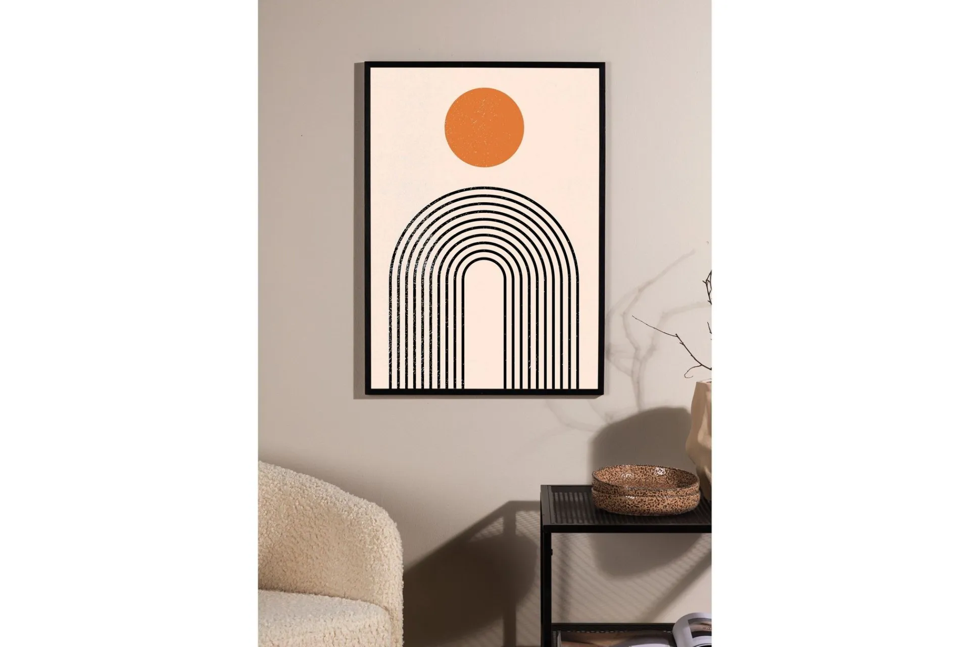 Venture Home Posters|Posters-Poster Tempel 30x40 cm Beige