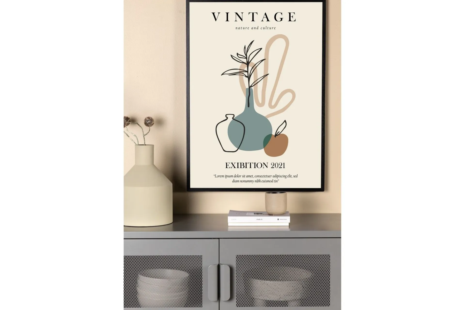 Venture Home Posters|Posters-Poster Vintage 70x100 cm Beige