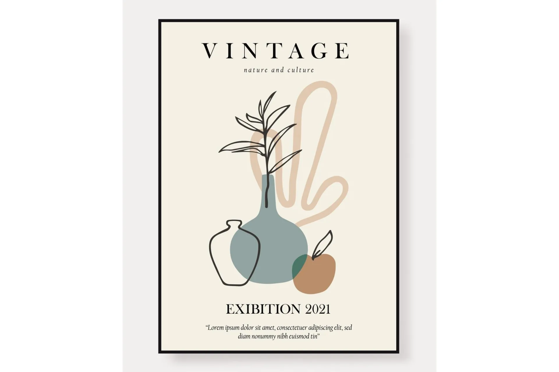 Venture Home Posters|Posters-Poster Vintage 70x100 cm Beige