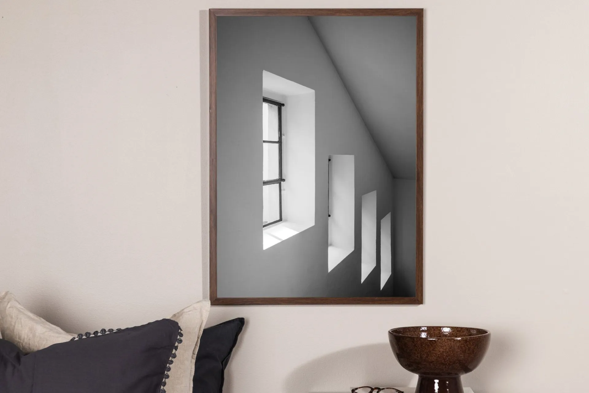 Venture Home Posters|Posters-Poster Windows 30x40 cm Svart/Hvit