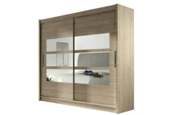 Scandinavian Choice Prag Garderobe 180 cm Skyvedører Delt Speil