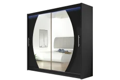 Scandinavian Choice Garderober & Garderobesystem-Prag Garderobe med Speil 180x215 cm Svart