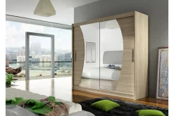 Scandinavian Choice Prag Garderobe Skyvedører Bøyd Speil