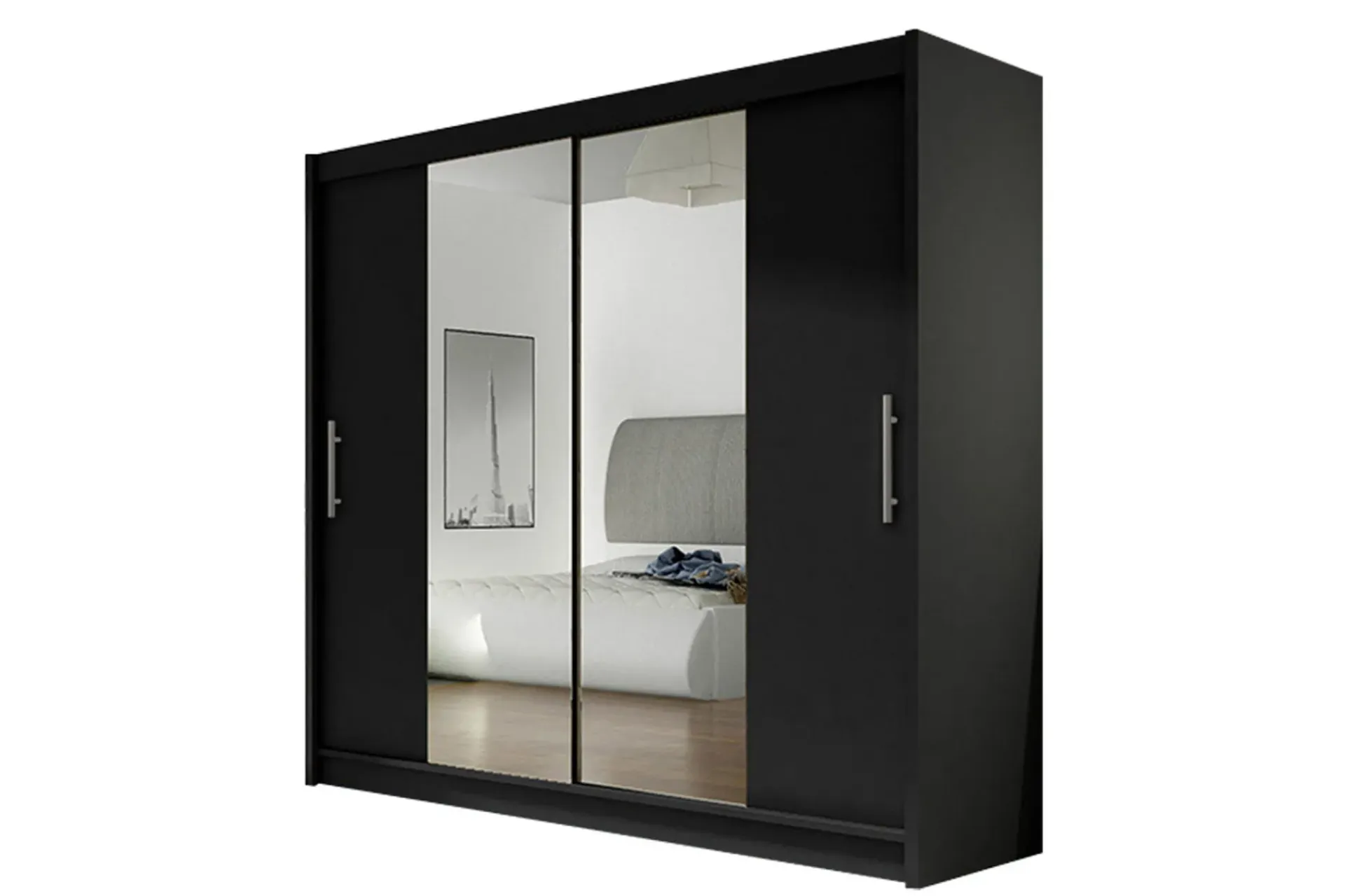 Scandinavian Choice Prag Garderobe Skyvedører med Speil