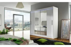 Scandinavian Choice Vegghengt Oppbevaring|Knaggerekke-Prag Garderobe 180x57x215 cm Hvit
