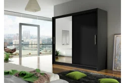 Scandinavian Choice Prag Stor Garderobe med Skyvedører + Speil