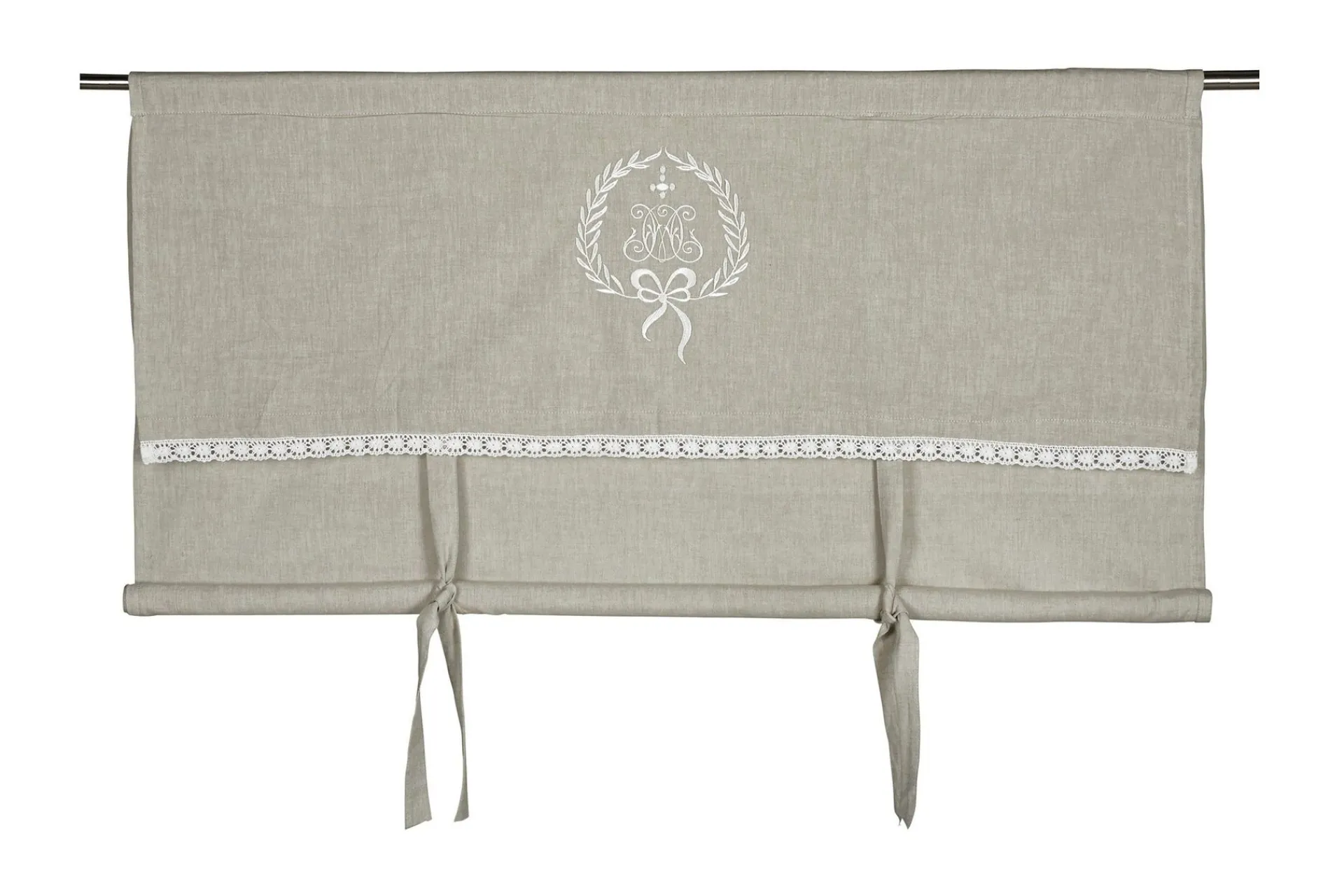 Fondaco Gardinlengder|Gardinkappe-Premont Heisgardin 100x100 cm Lin/Grå/Beige