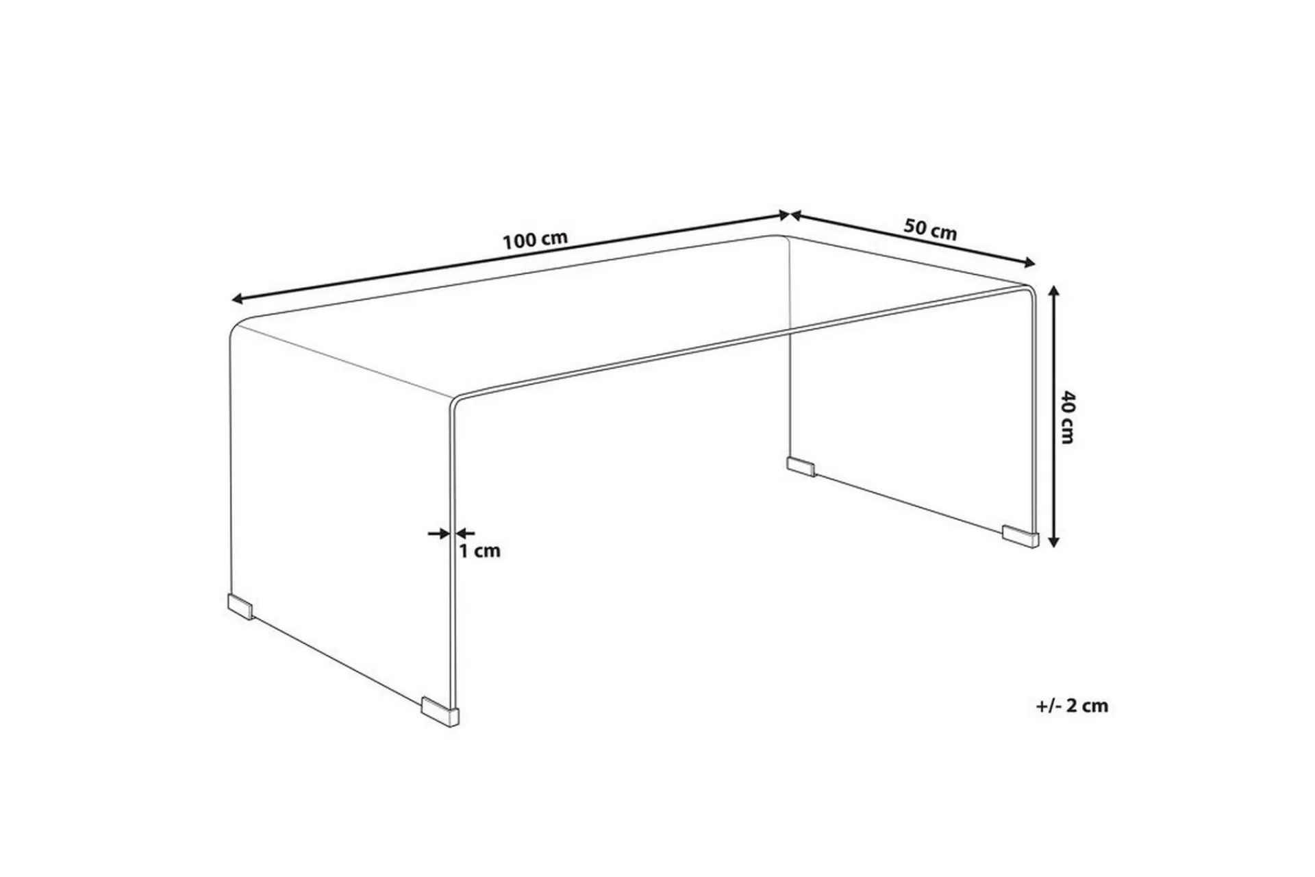 Sofabord-Prestina Sofabord Transparent