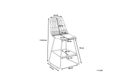 Barmøbler|Barstoler-Preston Barstol 48 cm Svart