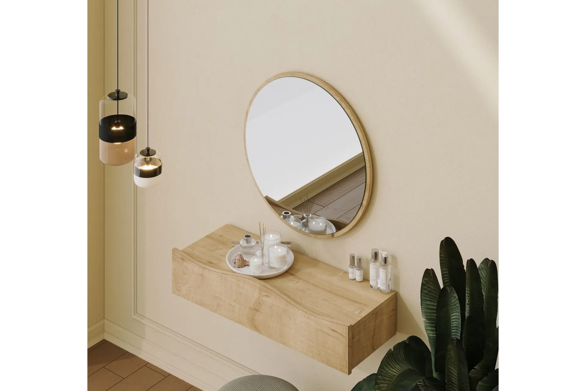 Princesse Overskap med speil 82 cm
